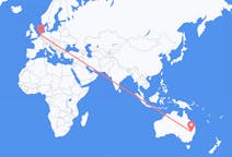 Flyrejser fra Narrabri, Australien til Amsterdam, Holland