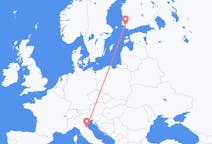 Flyreiser fra Forli, Italia til Åbo, Finland