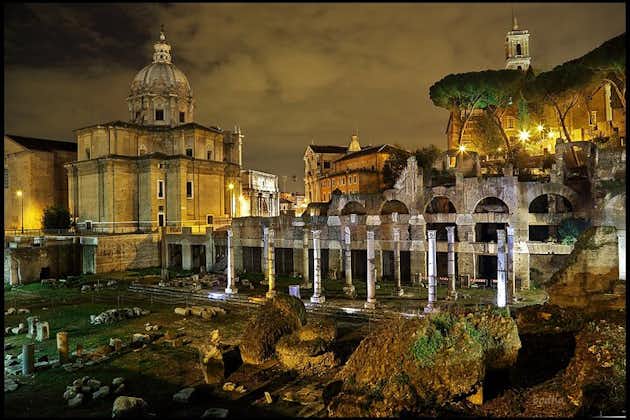 Le charme crépusculaire de Rome : visite nocturne privée avec chauffeur personnel