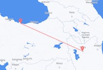 Vluchten van Tabriz, Iran naar Ordu, Turkije