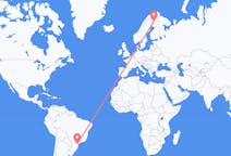 Flyg från Curitiba, Brasilien till Kittilä, Finland