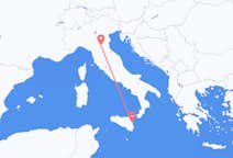 意大利出发地 博洛尼亚飞往意大利目的地 卡塔尼亞的航班