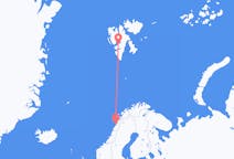 Vluchten van Bodø naar Spitsbergen