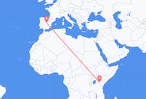 Flyreiser fra Nairobi, til Madrid