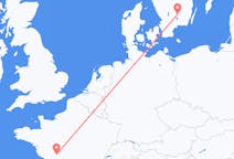 Loty z Poitiers, Francja z Växjö, Szwecja