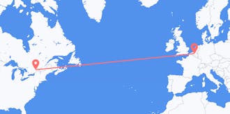 Flights from Canada to Belgium