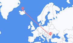 Flyg från Grimsey, Island till Bukarest, Rumänien