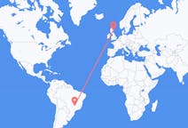 Flyreiser fra Uberlândia, Brasil til Aberdeen, Skottland
