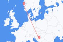 Flights from Bergen to Banja Luka