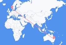 Flyreiser fra Moree, Australia til Kristiansand, Norge