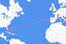 Flyg från Fort Lauderdale, USA till Nimes, Frankrike