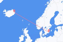Flyg från Egilsstaðir, Island till Kalmar, Sverige