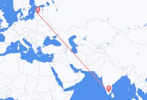 出发地 印度马杜赖目的地 拉脱维亚里加的航班