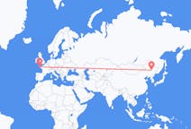 Flyg från Harbin, Kina till Brest, Frankrike