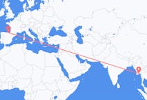Flyrejser fra Rangoon til Bilbao