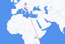 Flyreiser fra Dar-es-Salaam, til Graz