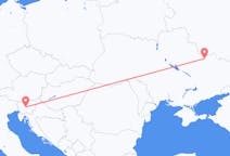 Flyreiser fra Ljubljana, Slovenia til Kharkiv, Ukraina