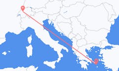 Vols depuis la ville de Berne vers la ville de Mykonos