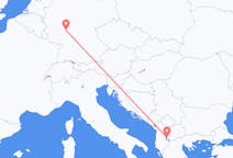 Vluchten van Ohrid naar Frankfurt