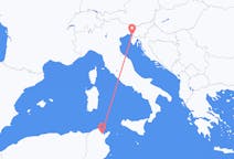 出发地 突尼斯突尼斯目的地 意大利的里雅斯特的航班
