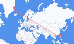 Flyreiser fra Manila, Filippinene til Ittoqqortoormiit, Grønland
