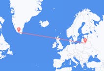 Vluchten van Vilnius, Litouwen naar Narsaq, Groenland