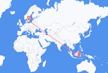 Flights from Makassar, Indonesia to Växjö, Sweden
