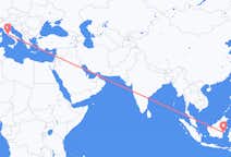 Flyreiser fra Balikpapan, til Roma