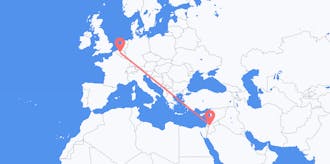 Vluchten van Jordanië naar België