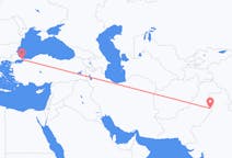 Flyreiser fra Lahore, til Istanbul