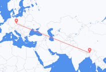 Flyg från Guwahati, Indien till Prag, Tjeckien