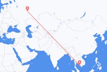 Flyreiser fra Sihanoukville-provinsen, Kambodsja til Kazan, Russland