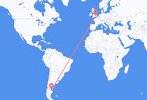 아르헨티나발 코모도로리바다비아, 영국행 런던 항공편