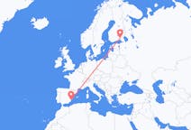 Flyreiser fra Villmanstrand, Finland til Alicante, Spania