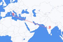 Flyrejser fra Hyderabad (Pakistan), Indien til Palermo, Italien