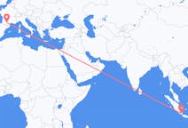 Flyreiser fra Bandar Lampung, til Toulouse