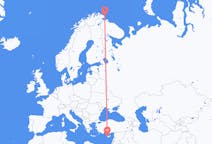 Flights from Vardø, Norway to Paphos, Cyprus