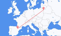 Flights from Grodno, Belarus to Zaragoza, Spain