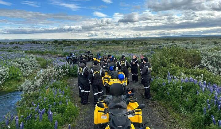 1 hrs ATV quad trip down with glacier river Northeast of Iceland