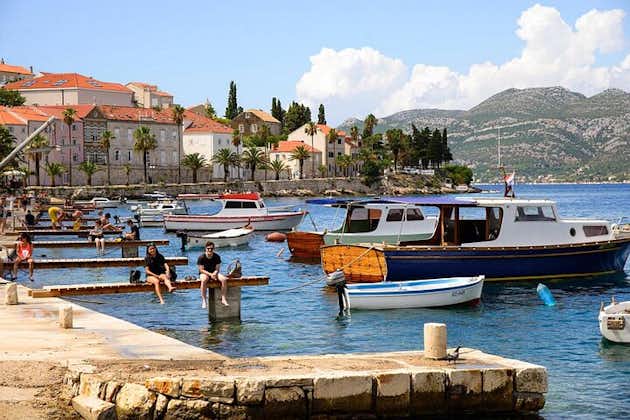 Excursion privée d'une journée à Korcula et Peljesac au départ de Dubrovnik