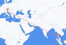 出发地 泰国出发地 洛坤是洛玛叻省目的地 意大利的里雅斯特的航班