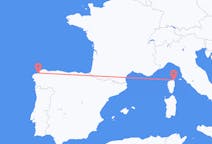 Fly fra Bastia til A Coruña
