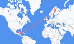 Flyreiser fra Comayagua, Honduras til Karleby, Finland