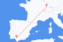 Flyrejser fra Mulhouse, Schweiz til Sevilla, Spanien
