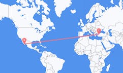 Flyrejser fra La Paz, Mexico til Kutahya, Tyrkiet