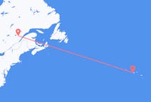 Flyg från Saguenay, Kanada till Horta, Azorerna, Portugal