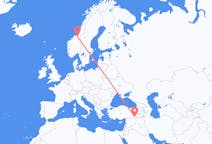 Flyreiser fra Trondheim, Norge til Mardin, Tyrkia