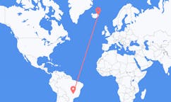 Рейсы из Уберландия, Бразилия в Эйильсстадир, Исландия