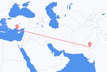 Flyreiser fra Rahim Yar Khan, Pakistan til Gazipaşa, Tyrkia