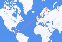 Flyreiser fra David, Chiriquí, Panama til Kuusamo, Finland